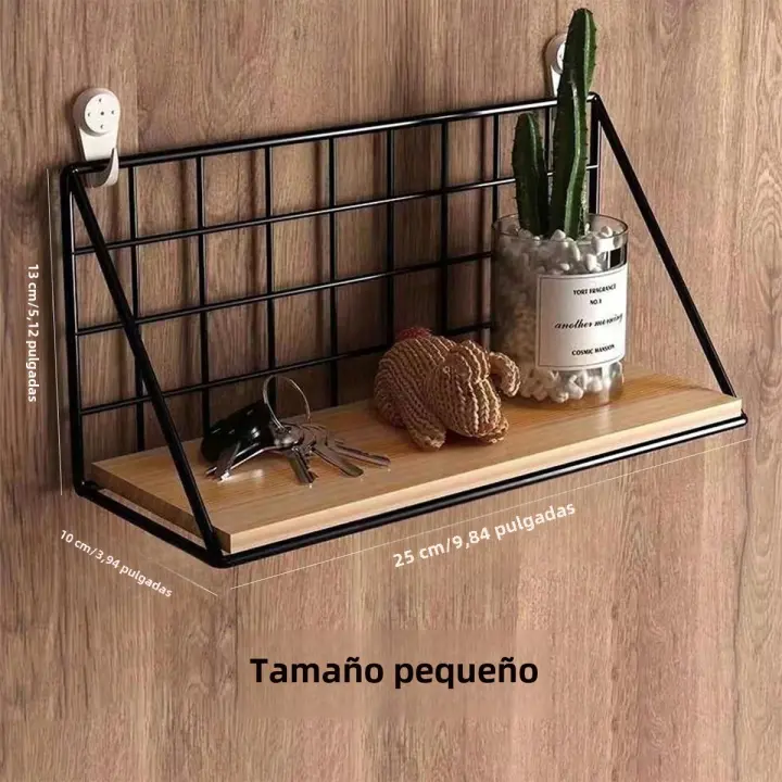 Estantes Creativos De Pared Colgantes Para Dormitorio Cestas De Almacenamiento De Hierro Organizador Para Artículos Domésticos - 1