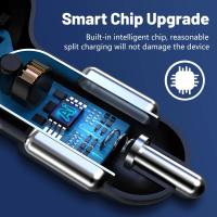 Cargador De Coche 66W USB PD Con 2 Puertos USB Y 2 PD Cargador Rápido 3.0 Para iPhone Xiaomi Samsung Adaptador De Carga Rapida - details 4