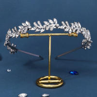 Diadema De Novia Con Rhinestone Plateado Y Cristales Para Bodas Y Fiestas Adorno De Cabeza Para Mujeres Adultos - details 4