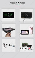 Monitor De Video Para Motocicleta Portátil De 6 Pulgadas Pantalla IN-CELL Sin Cable Soporte Para Apple Carplay Android Auto TPMS 1000NIT - details 9