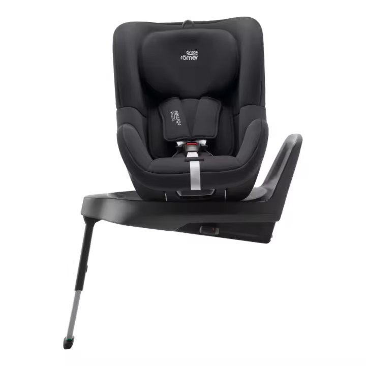 Britax Römer Dualfix Plus Midnight Grey Silla de coche grupo 0 y 1 de 40 a 105 con isofix y pata con giro 360º - 1