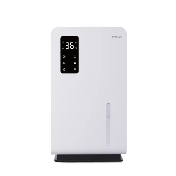 PRIXTON Deshumidificador y Purificador Aura 2 en 1, Sistema Termoeléctrico, Regulación Automática, Modo Nocturno, 3L de Capacidad, Gran Cobertura - 1