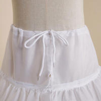 Falda A-Line Para Niños Con 3 Aros De Cosplay Jupon Enfant Crinolina Para Vestido De Novia Con Cintura Elástica - details 6