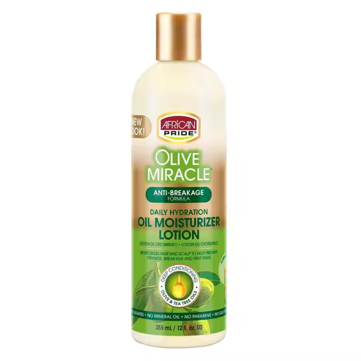 African Pride Olive Maximum Strength Moisturizer Lotion 355ml Moisturizer    Producto para rizos definicion y styling - 1