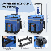 Bolsa de hielo con carrito de nuevo estilo, bolsa de picnic para exteriores, refrigerador para automóvil, bolsa de aislamiento para remolcador de gran capacidad, caja de aislamiento - details 12