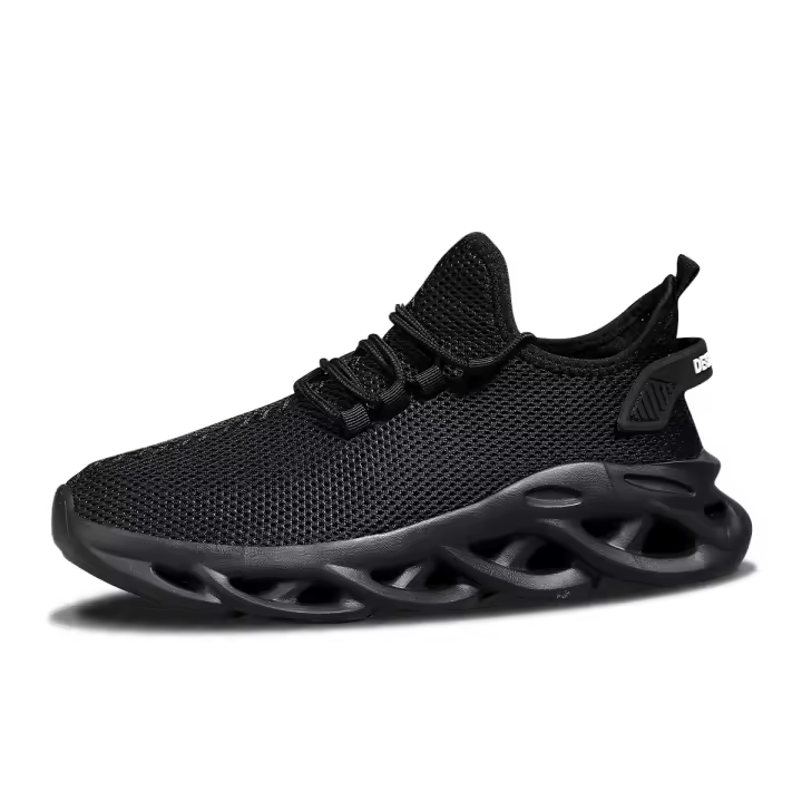 Zapatos De Correr Para Hombre Y Mujer Casual Negro Malla Transpirable Absorbedor De Choque Ligero Tenis Deportivos Outdoor Marrón - 1