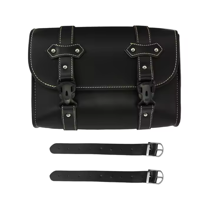 Bolsa De Sillín Para Motocicleta Honda CMX300 CMX500 Y Harley Sportster XL883 XL1200 Almacenamiento Lateral De Equipaje Y Herramientas Material De Cuero PU Y Hebilla De Libera Cierre Rápido - 1