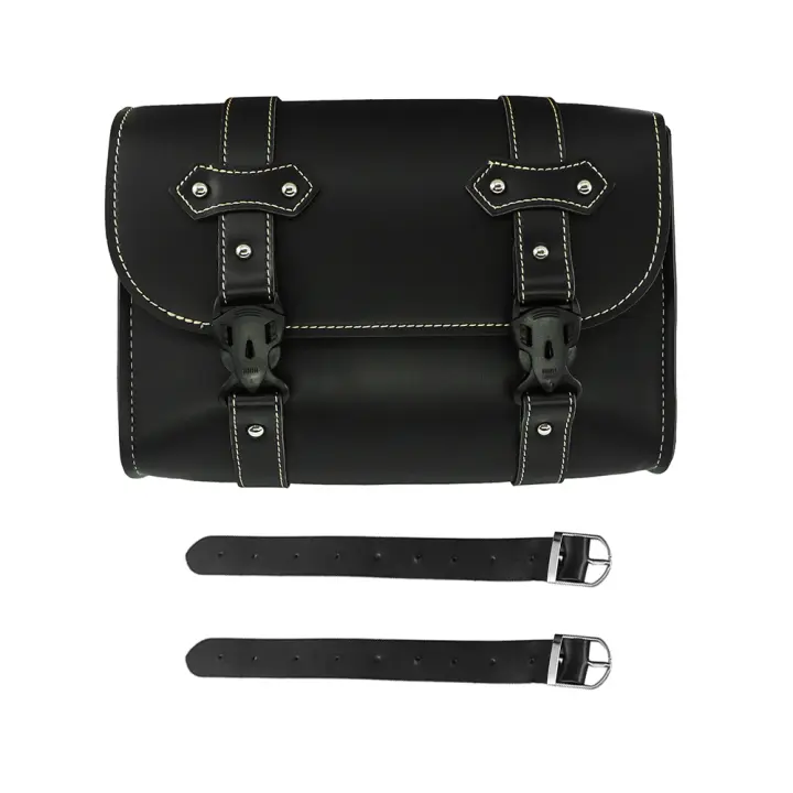 Bolsa De Sillín Para Motocicleta Honda CMX300 CMX500 Y Harley Sportster XL883 XL1200 Almacenamiento Lateral De Equipaje Y Herramientas Material De Cuero PU Y Hebilla De Libera Cierre Rápido - 1