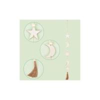 Luna Estrella Colgante de Pared Decoración de Madera Bohemio Arte DE LA Pared Decoraciones - details 4