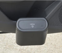 Caja De Basura Para Coche Negro ABS Tipo De Comprimido Cuadrado Almacenamiento De Basura Para Vehículo Accesorios Interiores De Auto Soporte De Limpieza Y Organización - details 10