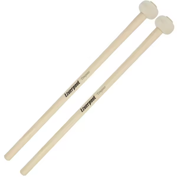 maza timbal (Par) liverpool fieltro largo total: 37,5 cm. bola: 3,5 cm. ref.lftimp natural - 1