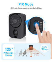 Cámara Miniatura Impermeable PD01 Para Motocicleta Y Bicicleta Grabadora Deportiva DV Sin APP Pequeña Cámara Portátil De Seguridad Policial Wearable Body Worn Cam - details 8