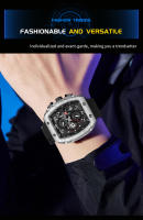 Reloj De Pulsera Militar VA VA VOOM Para Hombre Con Dial De 47 Mm Resistente Al Agua Y Shock Con Correa De Silicona Multifuncional Moda Deportiva - details 4