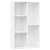 vidaXL Estantería/Aparador madera contrachapada 50x25x80cm Blanco, Negro, Roble Sonoma Mueble Almacenaje Estantería para Oficina, Estudio, Dormitorio Estantería/Librería/ mueble de Almacenamiento - details 4