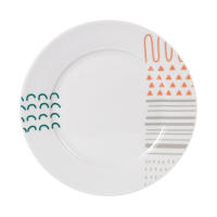 MAXHOME-Vajilla redonda 12 piezas veronique md,    ○ Plato para Postre x 4 (Ø 19 cm)    ○ Plato Llano x 4 (Ø 24 cm)    ○ Plato Hondo x 4 (Ø 21,5 cm) - details 1