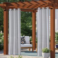 Cortina De Privacidad Impermeable Para Exterior 1PC Adumbral Para Gazebo Puerta Del Porche Pergola Patio Moderno Estilo Solido 100% Poliéster - details 6