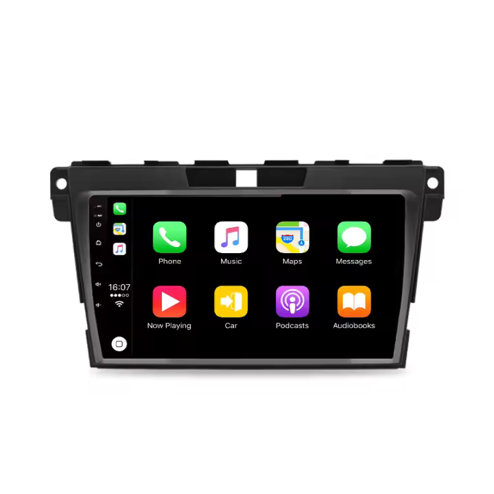 AWESAFE inalámbrico CarPlay Android Auto Radio para Mazda CX7 2008 2009 2010 2011 2012 2013 2014 2015 coche reproductor multimedia GPS 2 din autoradio volante controles RDS Bluetooth - 1