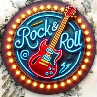 Ilumina Tu Espacio Con Un Signo Neón De Rock Roll 2D Decoración Musical Para Bar Club O Café Artwork De Pared En Aluminio - details 4