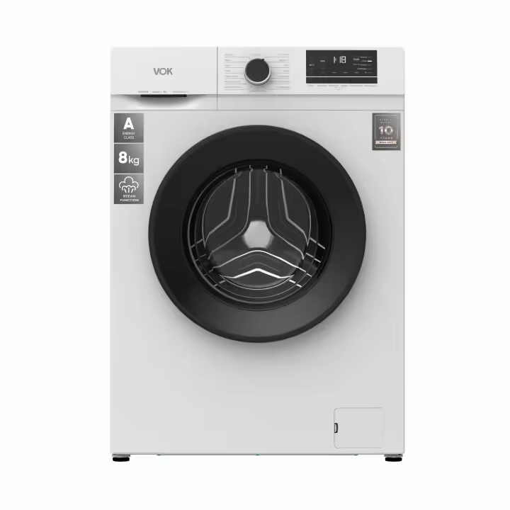 Lavadora Carga Frontal VOK EVW-8BAWL21 8 Kg 1200 Rpm Eficiencia A Motor Inverter - 1