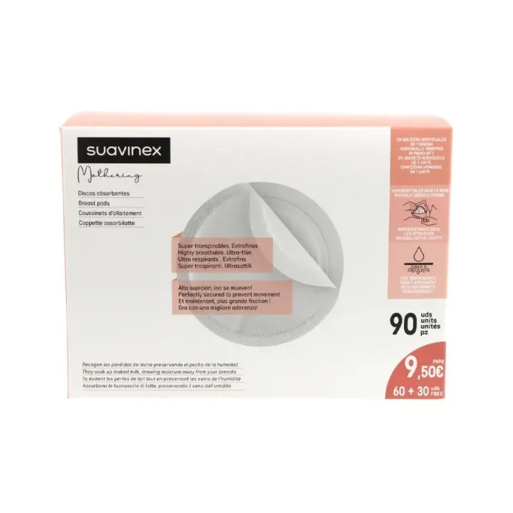SUAVINEX DISCOS PROTEGESENOS NATURE 60+30 U - 1
