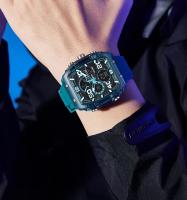 Reloj De Pulsera Digital Analógico SMAEL Para Hombre Con Pantalla Dual Cronógrafo Resistente Al Agua Y Luz LED Correa De Silicona Estilo Casual - details 20