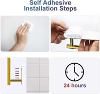 Toilet Roll Holder Self Adhesive, SUS 304 Stainless Steel Wall Mounted Toilet Paper Holder for Bathroom,Toilet, Kitchen,- No Drilling - details 3