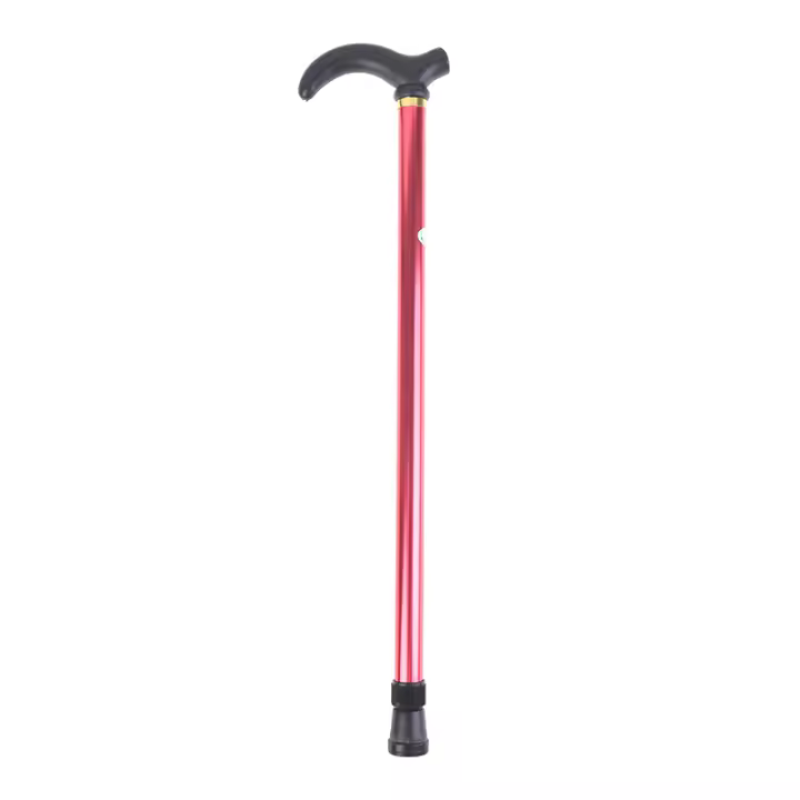 Bastón De Caminar Ajustable 2 Secciones Estable Antideslizante Para Ancianos Escalada Montañosa Con Mango De Plástico - 1