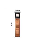 Mueble Portarrollos Baño JJA Gris Oscuro/natural 75x18x18 Cm - details 1