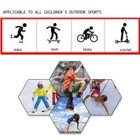 VE Juego de rodilleras, paquete de 6, juego de equipo de Protección con rodillera, muñeca, Codo, Kit de almohadillas de seguridad para niños, adolescentes, patinaje, cycling, monopatín, rodillo - details 4