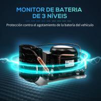 HOMCOM Nevera Compresor Portátil 15L Refrigerador de Coche -20℃-20℃ 12 / 24V DC y 100-240V CA Nevera Eléctrica Silenciosa para Camping Viajes 56,8x33x26,2 cm Blanco - details 5