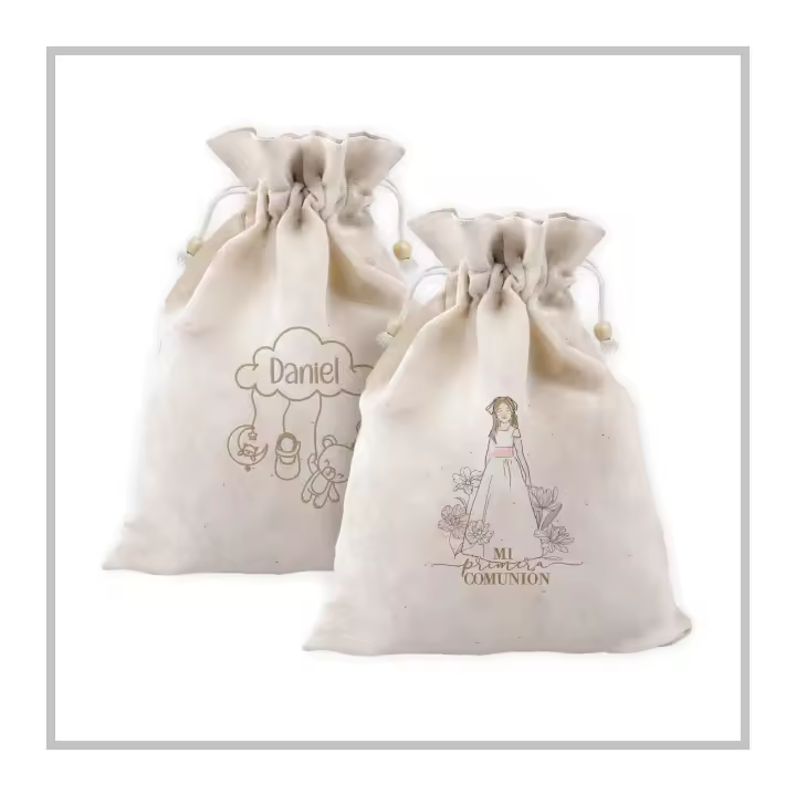 RegaloVip.es - Neceser personalizable, detalles de bodas, regalo invitados, neceser de algodón, hecho con amor, pesonalización, regalos de bodas, bautizos y comuniones, estilo natural, accesorios de algodón, regalos personalizados, original y únicos. - 1