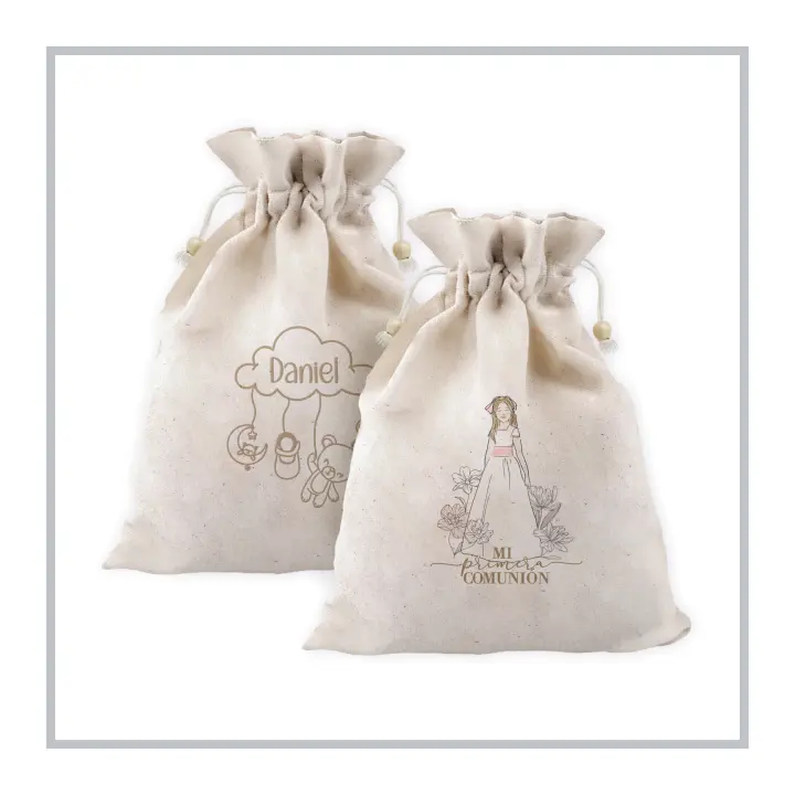 RegaloVip.es - Neceser personalizable, detalles de bodas, regalo invitados, neceser de algodón, hecho con amor, pesonalización, regalos de bodas, bautizos y comuniones, estilo natural, accesorios de algodón, regalos personalizados, original y únicos. - 1