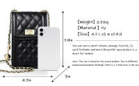 Bolso bandolera pequeño de cuero para teléfono móvil para Mujer, minibolso bandolera type cartera - details 1
