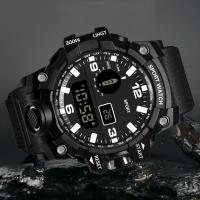 Reloj Deportivo Digital Para Hombre YIKAZE Reloj Militar Multifuncional Resistente Al Choque Con Pantalla LED Y Luz Trasera Regalo Para Niños - details 4