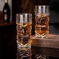 Vaso De Barra De Cristal Tiki Copa De Cóctel Hawaiano Cara De Fantasma Vaso De Agua Creación Gome Vaso De Barra Para Cócteles - details 3