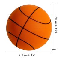 Baloncesto Silencioso Para Niños 18/21/24 Pulgadas Bola De Cuero Elástico Suave Para Interior Tamaño Pequeño Juguetes Deportivos - details 16