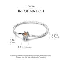 Pulsera De Acero Inoxidable Platinado 2024 Para Mujer Con Cadena De Serpiente Y Encantos Originales Joyería DIY Clásica Para Fiestas Y Compromisos - details 50