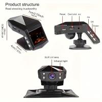 Cámara de tablero de coche de video de conducción Full HD 1080P con grabadora de video DVR de coche LCD de consola central, ángulo amplio de 170° WDR, visión nocturna, monitor de estacionamiento - details 2