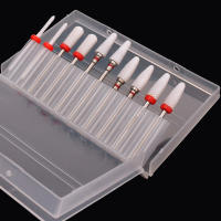 10pcs Bits De Uñas De Cerámica Para Acrílico 3/32 Extensión De Uñas Profesional Para Banda Eléctrica De Uñas Cristal - details 1