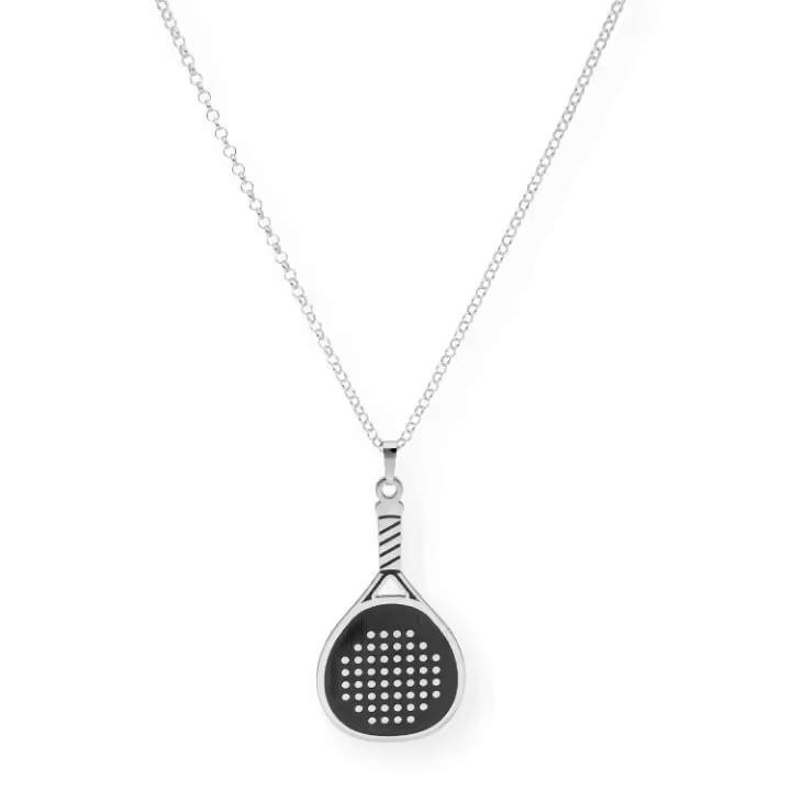 Castellano Joyeros - Collar Pala Pádel Plata de Ley 925 - Joyería Minimalista Mujer - 1