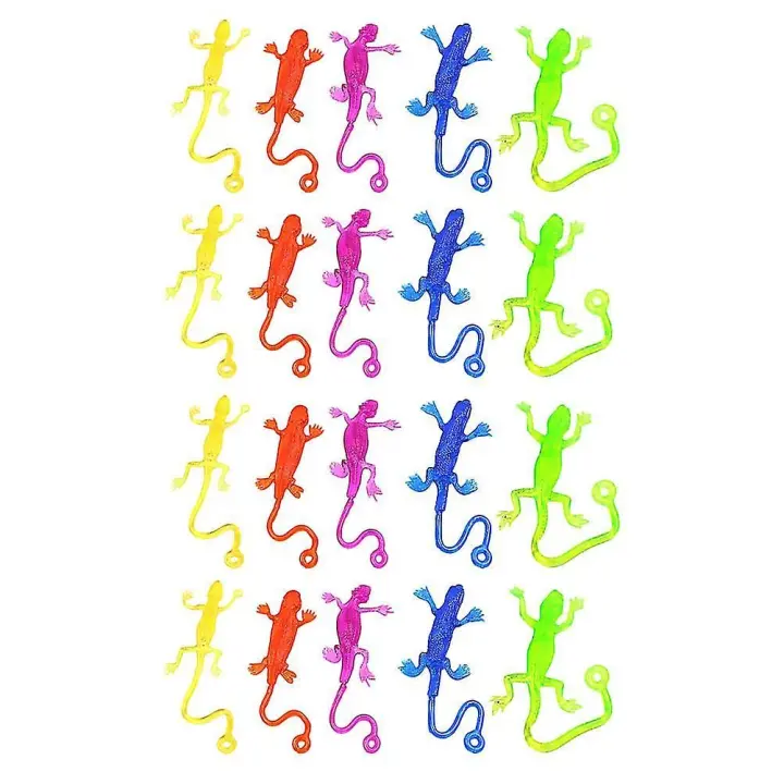 20 PCs at Granel juguetes Niños pegajoso Gecko Niños pegajoso Juguetes animales fidget - 1