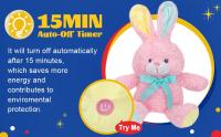 Muñeco De Peluche LED Rosa De 38cm Juguete Luminoso Musical Cojín De Terciopelo Conejo Cantante Regalo De Pascua Para Niñas Animal De Fondo - details 1