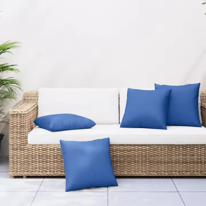 vidaXL Cojines de sofá 4 unidades tela 40x40 cm en color Crema/Negro/Verde y más | acolchados duraderos para sofás de jardín terraza exterior - 1