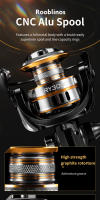Carrete De Pesca Rooblinos HM Con Carrete De Metal Max Drag 8KG Manija De Acero Inoxidable Para Agua Dulce Y Salada Carrete De Pesca De Rotación - details 11