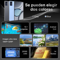 2025 Versión Global S10 Tablet,16GB + 1TB,Tablet Android 5G, 14 Núcleos,Nueva Red, 20000mAh, 10,36 pulgadas, Android 13,0, Wifi, 16MP + 32MP, tarjeta TF de hasta 128GB - details 1