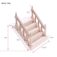 Miniatura De Escalera De Madera Para Casa De Muñecas 1:12 Escenografía De Escalera Sencilla Decoración De Habitación De Miniaturas - details 4