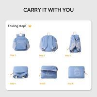 Mochila Plegable Ultraligera Impermeable Para Hombres Y Mujeres Mochila De Viaje Camping Senderismo Tamaño 28.5*19.5*41cm Colores Variados - details 3