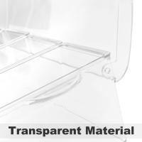 Servidor De Condimentos Frío Con 5 Compartimentos Desmontables Bandeja Transparente De Seguridad Alimentaria Grado PS Moderno - details 3