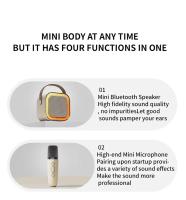 Máquina De Karaoke Con Micrófono Inalámbrico K12 Bluetooth Altavoz HIFI Estéreo LED Colorido RGB Para Fiestas En Casa Y Exteriores - details 21