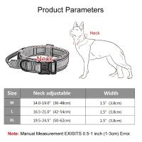 Collar Táctico Para Perros Ajustable Con Hebilla De Liberación Rápida Collar Militar Para Entrenamiento De Mascotas - details 6